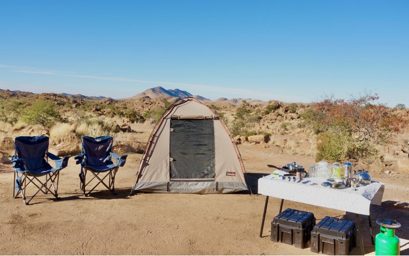 bushbundu-car-rental-windhoek-namibia-camping-equipment-set-in-the-desert